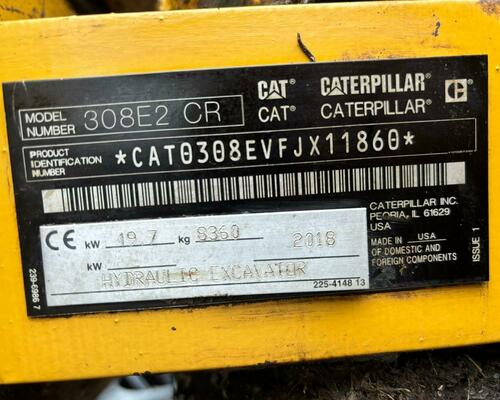 Caterpillar 308E2CR Powertilt Caterpillar 308E2CR Powertilt