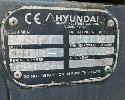 Hyundai Robex 35-7