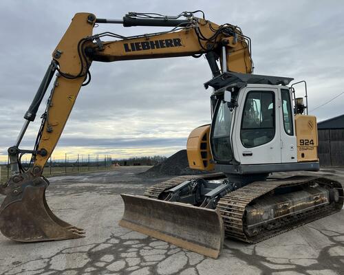 LIEBHERR R 924 LITRONIC COMPACT+ 2 X PODKOPOVÁ LŽÍCE-8000 MTH