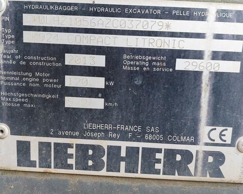 LIEBHERR R 924 LITRONIC COMPACT+ 2 X PODKOPOVÁ LŽÍCE-8000 MTH