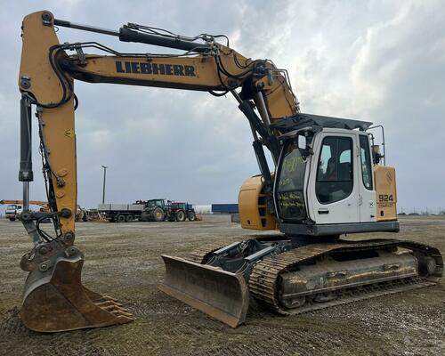 LIEBHERR R 924 LITRONIC COMPACT+ 2 X PODKOPOVÁ LŽÍCE A HYDRAULICKÁ SVAHOVKA-8000 MTH