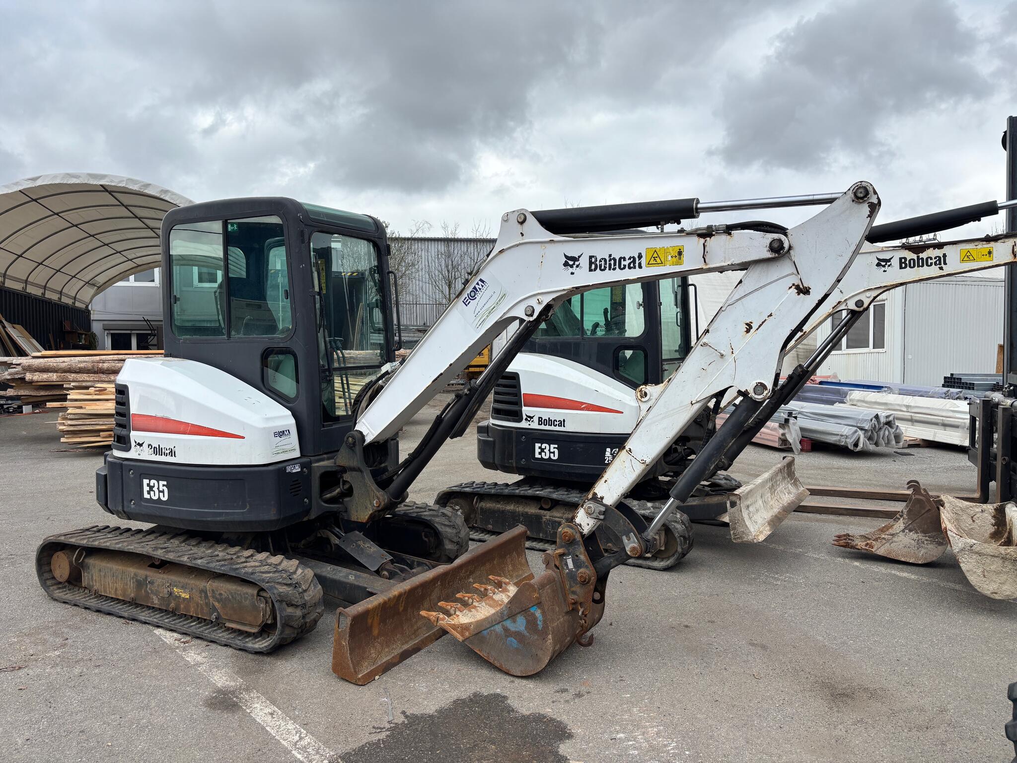 Pásové rypadlo / bagr / Bobcat E35, hmotnost 3.4 t