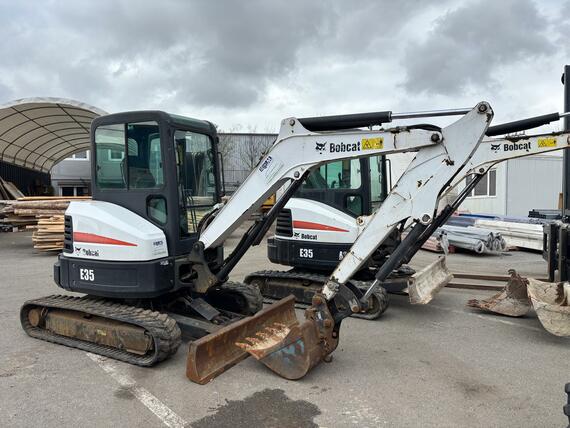 Pásové rypadlo / bagr / Bobcat E35, hmotnost 3.4 t