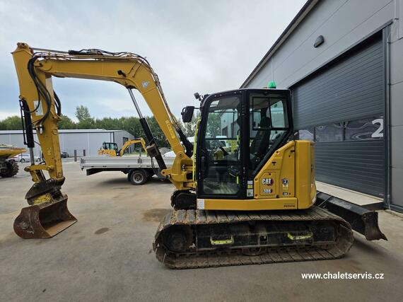 Pásový bagr CAT 308 CR, r.v. 2021, 3231 mth, TOP STAV