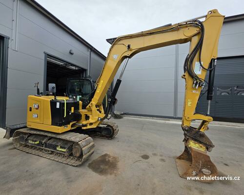 Pásový bagr CAT 308 CR, r.v. 2021, 3231 mth, TOP STAV