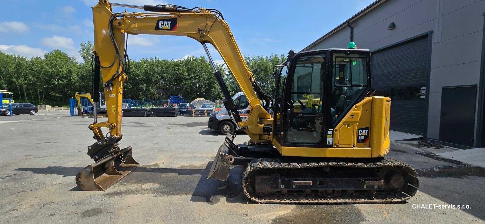 Pásový bagr CAT 308 CR, rok výroby 2019, 2.191 motohodin