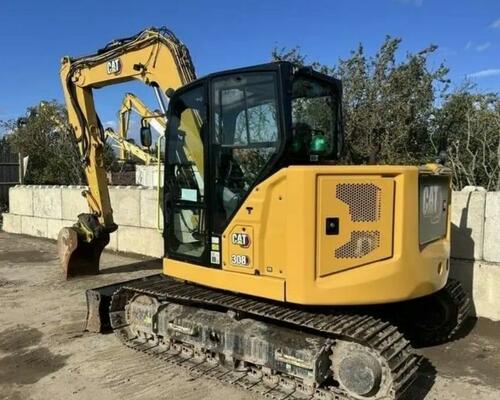 Pásový bagr CAT 308 CR, rok výroby 2019, 3526 motohodin