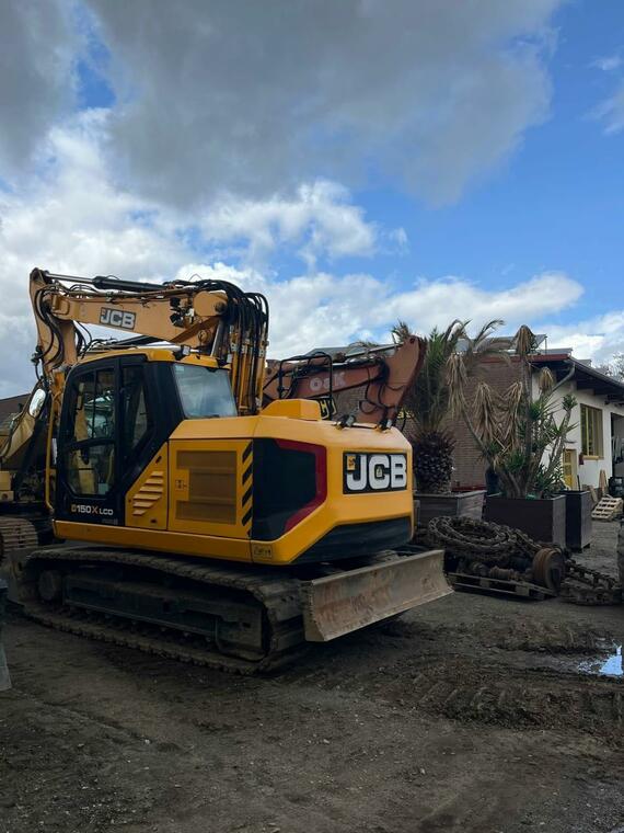 Pásový bagr JCB 150X, r.v. 2022, 3.500 mth, 3x dělený výložník