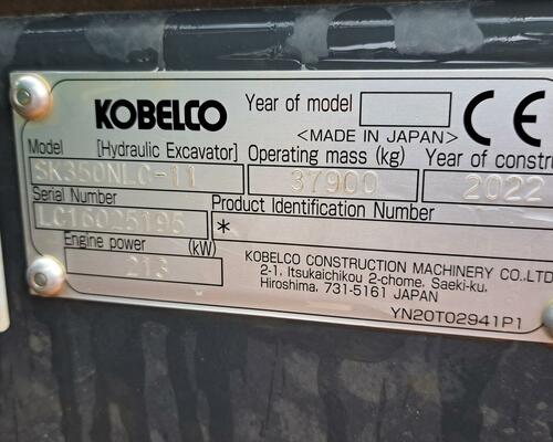 Pásový bagr KOBELCO SK350NLC10E