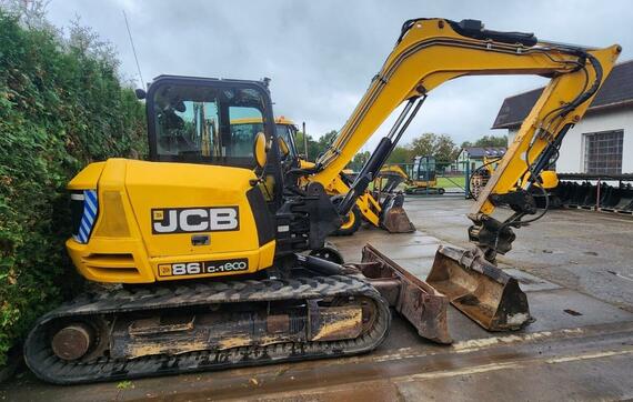 Prodej/pronájem JCB 86C 2015 - 2 hydr. okruhy, A/C, hydraulická svahovka