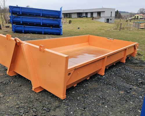 Hákový kontejner na bagr/suť - vana 420x220 cm