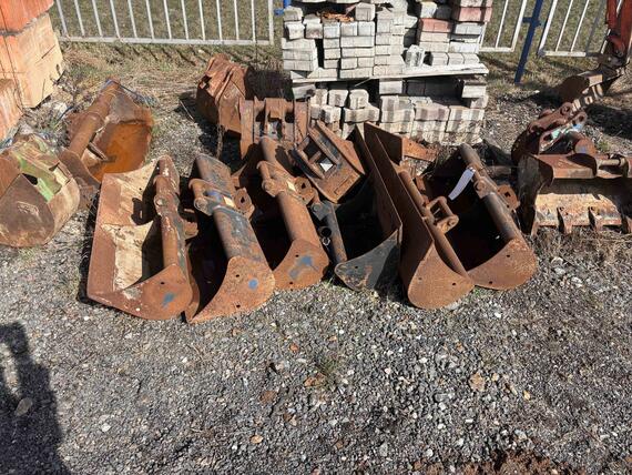 podkoppové a svahovací lžíce na minibagry 1t-3,5t