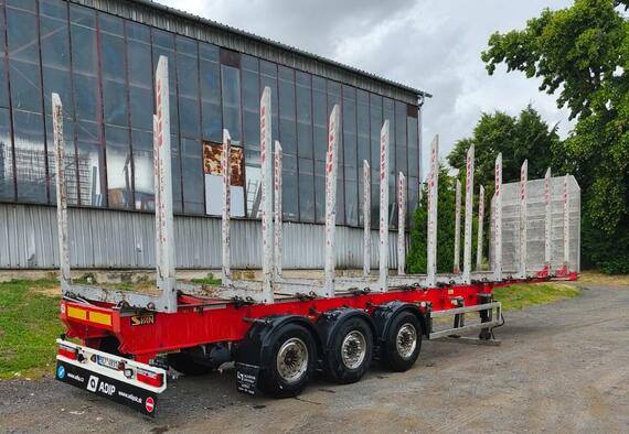 Klanicvoý návěs SCAN / 2x ZVEDACÍ NÁPRAVY / 42.000 kg / 10 párů klanic