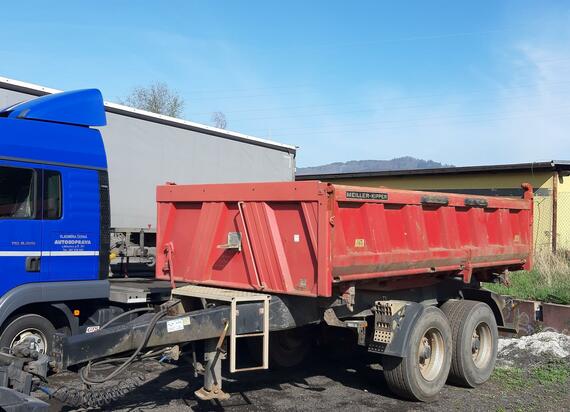 MEILLER MZDA 1821 BORDMATIC tandemový sklápěcí přívěs / NOSNOST 13.280 kg