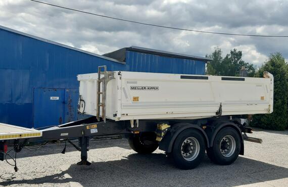 MEILLER MZDA 1822 BORDMATIC tandemový sklápěcí přívěs / NOSNOST 13.140 kg / NOVÉ pneu + obložení