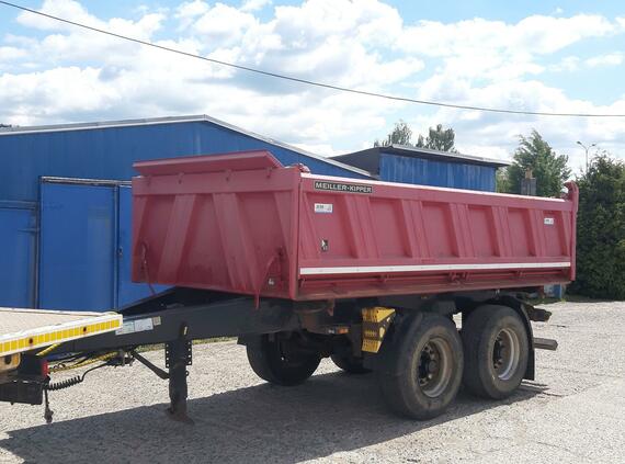 Tandemový sklápěcí přívěs MEILLER MZDA 1821 / NOSNOST 13.550 kg / BPW / bubny