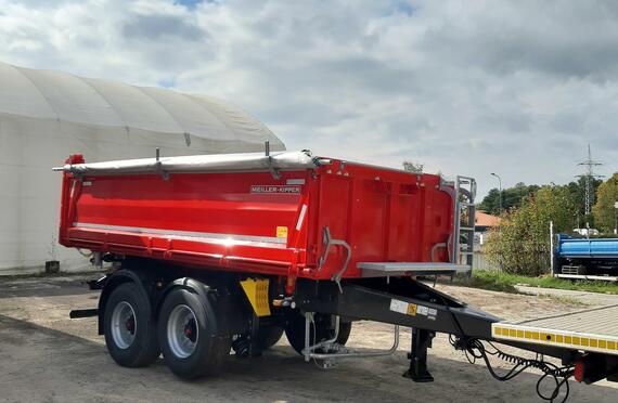 Tandemový sklápěcí přívěs MEILLER MZDA 1822 / ZVEDACÍ NÁPRAVA / plachta / WABCO SmartBoard / PŘÍVĚS SKLADEM