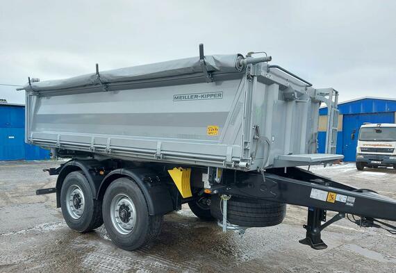 Tandemoý sklápěcí přívěs MEILLER MZDA 1822 M / plachta / rezerva / BPW / kotouče