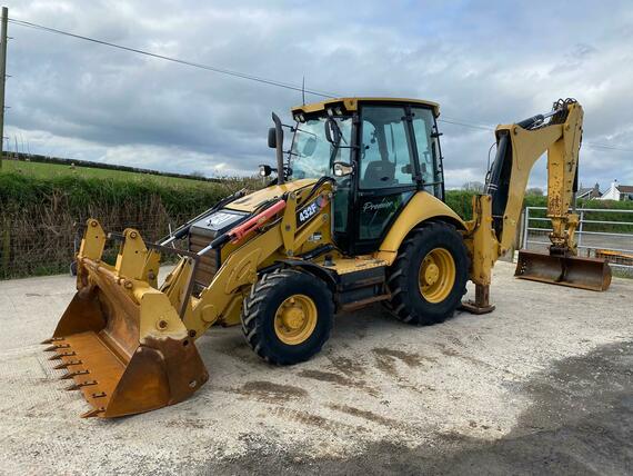 Traktorbagr CAT 432F, r.v. 2013, 7284 mth, 3x lžíce 