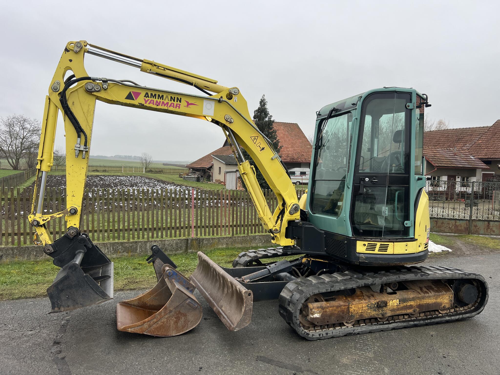 Bagr Yanmar VIO 50 bez přesahu, lžíce 150,80,30