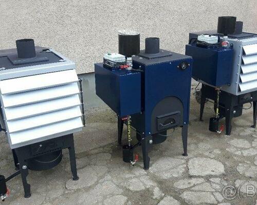 Kamna a kotle na veškerý použiý olej.