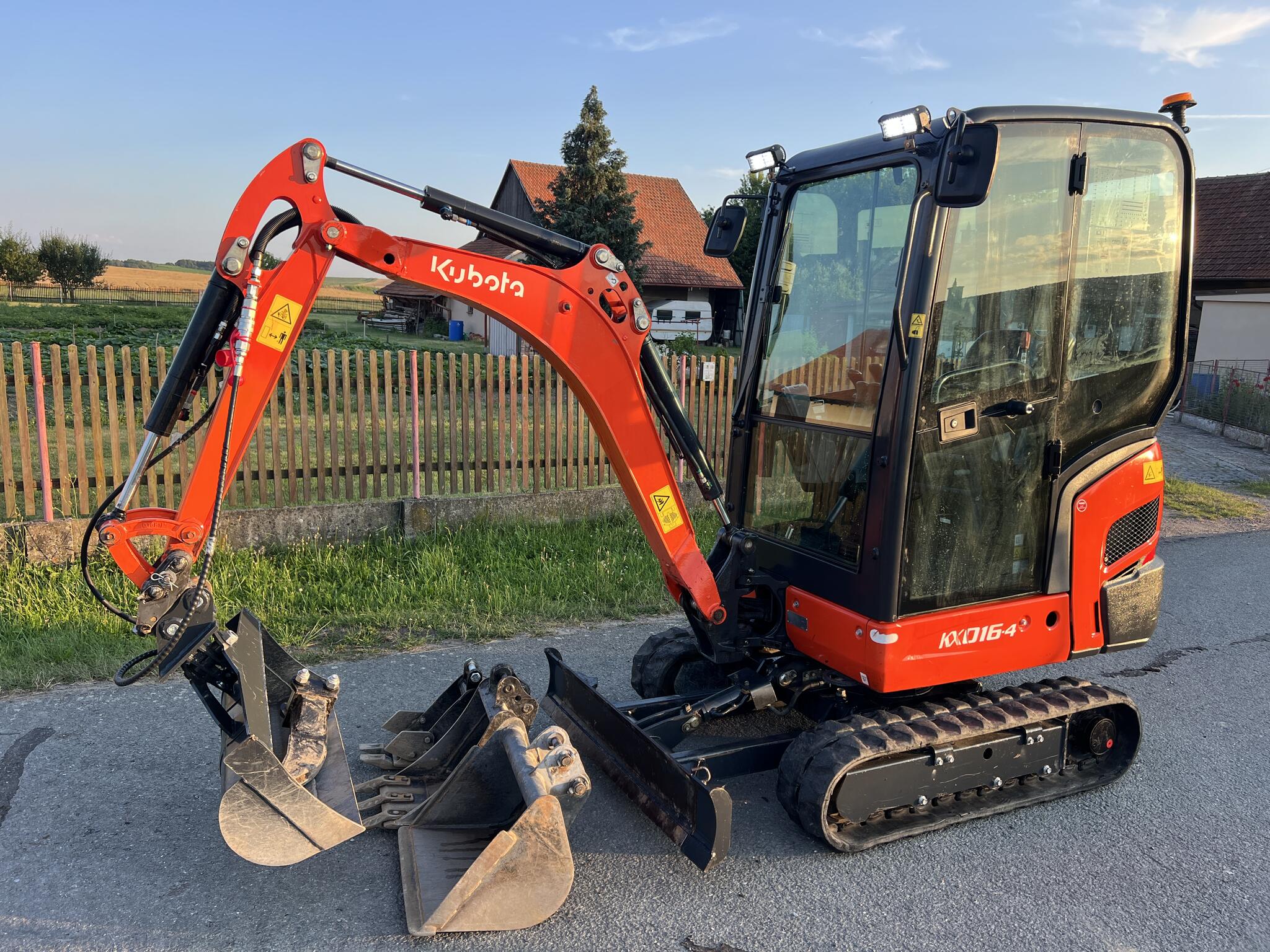 Minibagr Kubota KX 016-4 hyd.svahovka / 1.000mth
