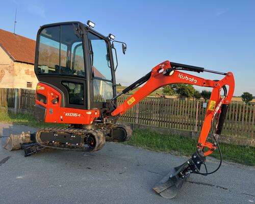 Minibagr Kubota KX 016-4 hyd.svahovka / 1.000mth