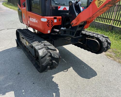 Minibagr Kubota KX 018-4 hyd.svahovka+podkopy, 2014