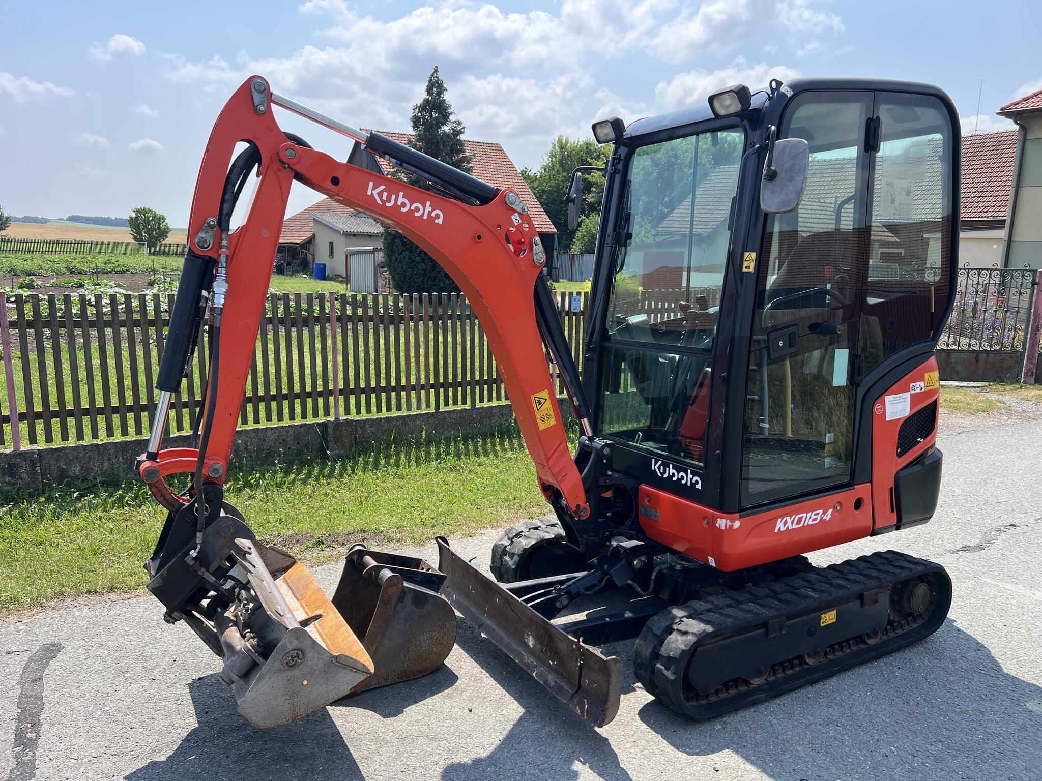 Minibagr Kubota KX 018-4 hyd.svahovka/pouze 2600mh