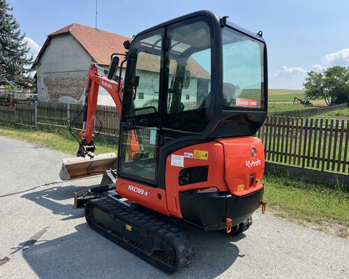 Minibagr Kubota KX 018-4 hyd.svahovka/pouze 2600mh