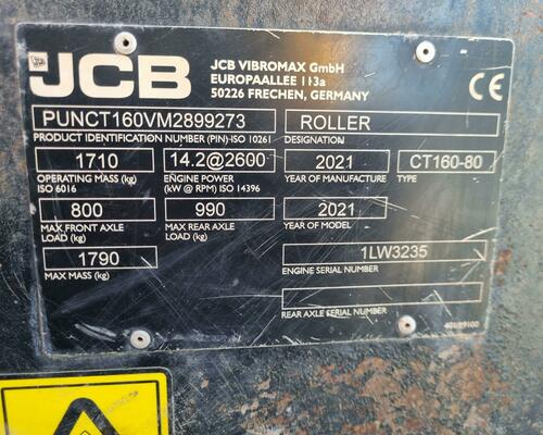 VIBRAČNÍ VÁLEC VMT160-80 JCB-Vibromax