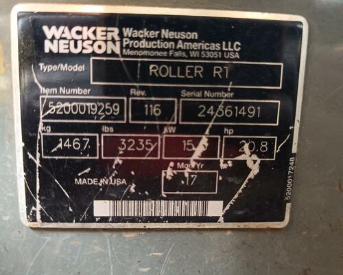 Vibrační válec Wacker Neuson RTKx-SC 3 r.v.2017