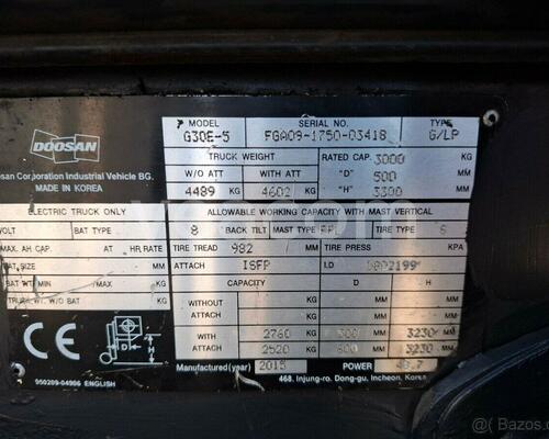VZV Doosan G30E-5