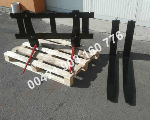 Nosič balíkov slamy, držiak hrotov na balíky, nasúvací držiak na vidly