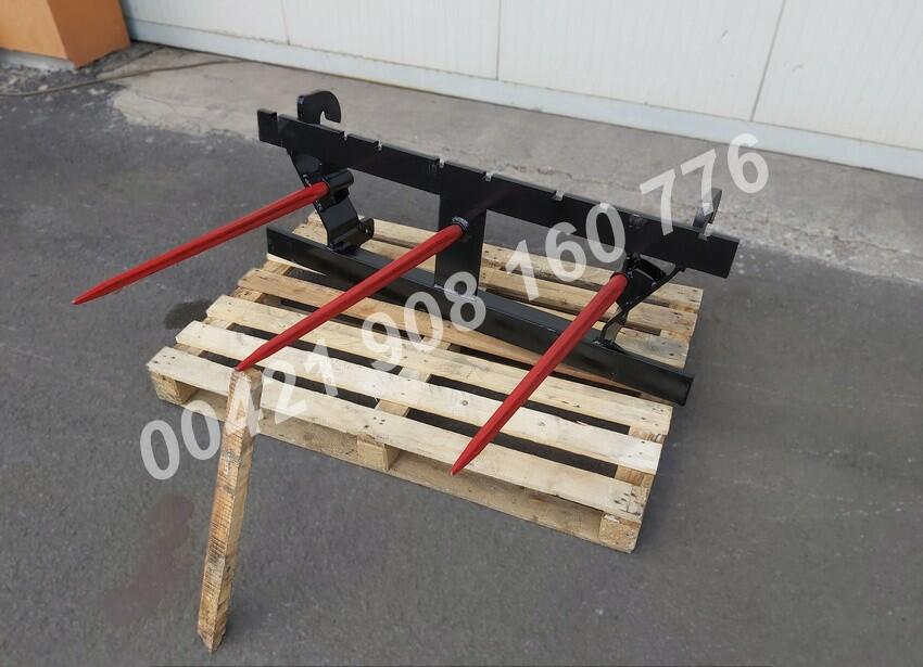 paletizační vidle, euro uchycení traktor, čelní nakladač EURO, john deere, new holland