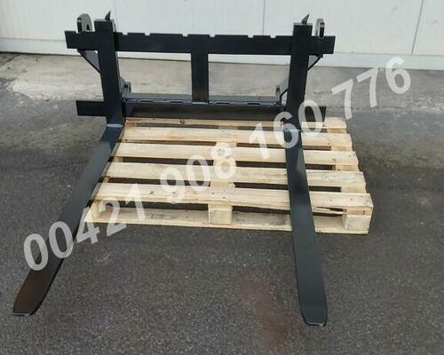 paletizační vidle, euro uchycení traktor, čelní nakladač EURO, john deere, new holland