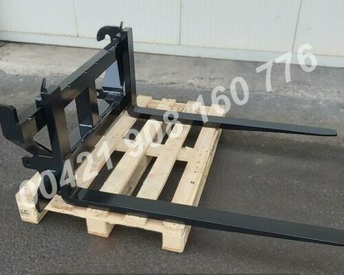 paletizační vidle, euro uchycení traktor, čelní nakladač EURO, john deere, new holland