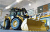 Caterpillar 434E Mechanical ve vstupní hale v Leicesteru