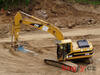 Cat 322B s kladivem Krupp
