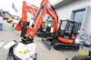 Pásové minirypadlo Kubota U48-4 se silniční frézou Simex PLB450