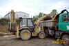 Rypadlonakladač Caterpillar 428B firmy Silnice Čáslav