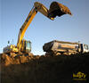 Pásové rypadlo Caterpillar 325C LN pracující pro firmu Dasting