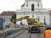 Dvoucestné rypadlo O&K MH S.2 firmy Dopravní stavby Brno