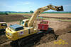 Pásové rypadlo Komatsu PC340 NLC firmy SMO