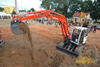 Kubota KX080-3 s 2D laserovou nivelací Leica Digger MC200