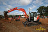 Kubota KX080-3 s 2D laserovou nivelací Leica Digger MC200