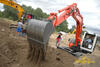 Kubota KX080-3 s 2D laserovou nivelací Leica Digger MC200