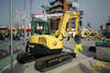 Pásové midirypadlo Ammann Yanmar ViO75 s vibrační deskou Ammann ACA 350-R
