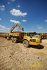 Pásové rypadlo Caterpillar 322B LN nakládá kloubový dempr Volvo A30D č. 4 firmy Aquasys