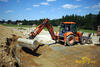 Rypadlonakladač Fiat Kobelco B110 firmy zemní práce Brabec